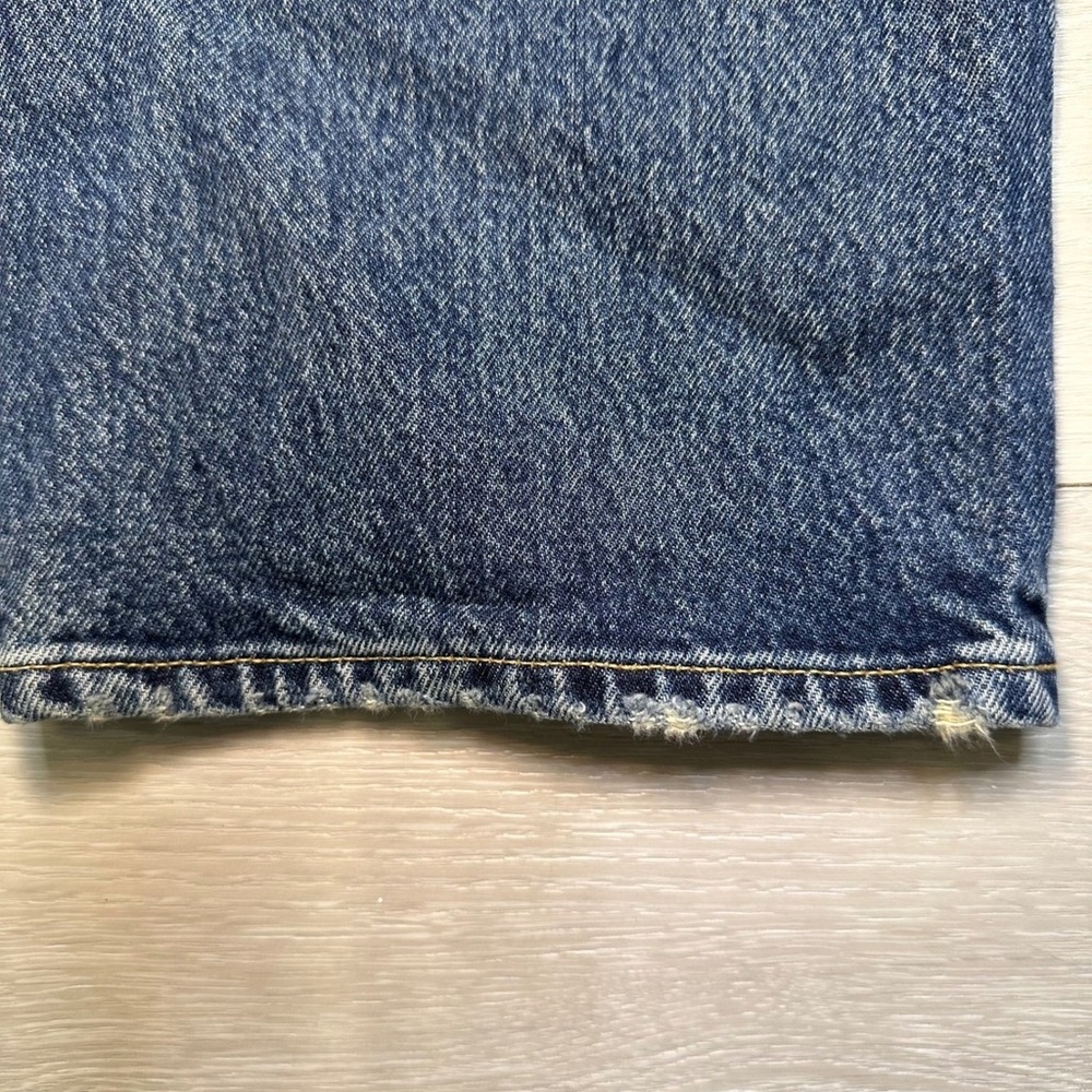 Agolde woman's 90s medium rise dark wash denim jeans bounty straight leg 28 - Picture 6 of 12
